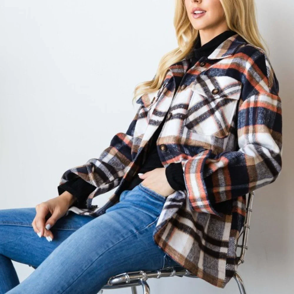 Plaid Shacket - Picture 2 of 6